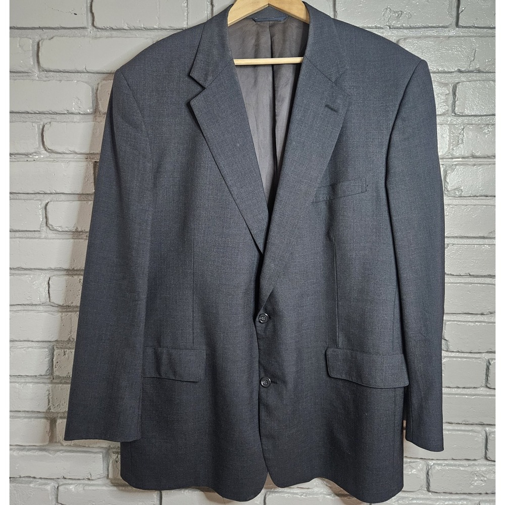 Brooks Brothers Brooks Ease Men's Suit Jacket‎ Blazer Grey Size 48L